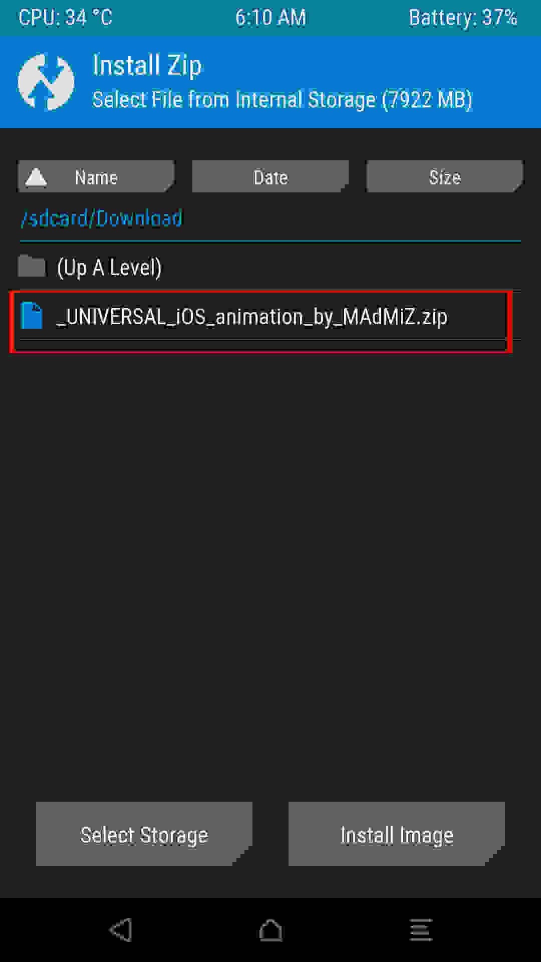 ios zip file for android